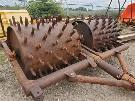 pad foot compactor for skid steer|tow behind sheepsfoot compactor.